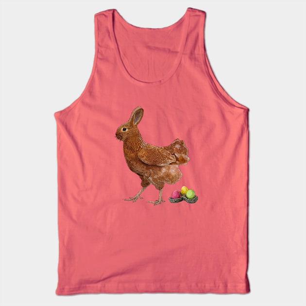 The Easter Bunny Tank Top by Jun1oR